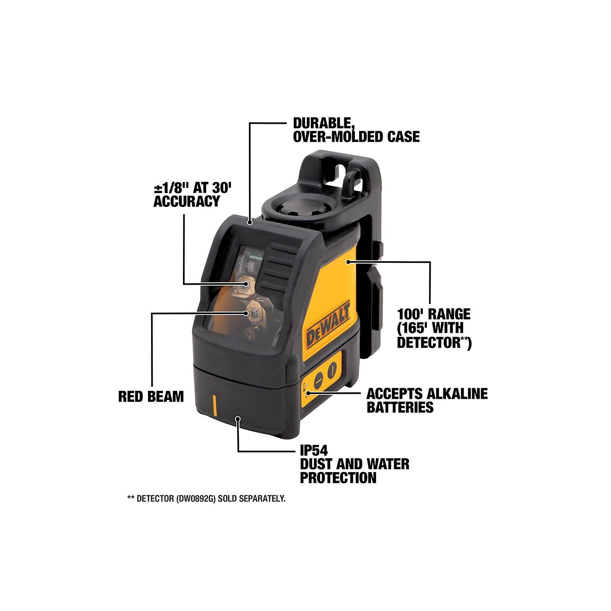 DeWalt DW088K XJ Laser Line Marker Level