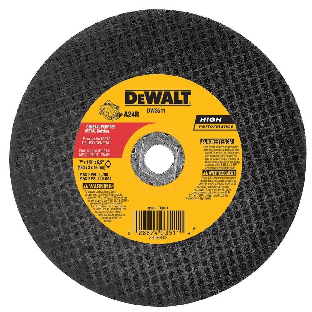 DeWalt DW3521B5 7 Inch X 1 8 Inch Masonry Abrasive Blade