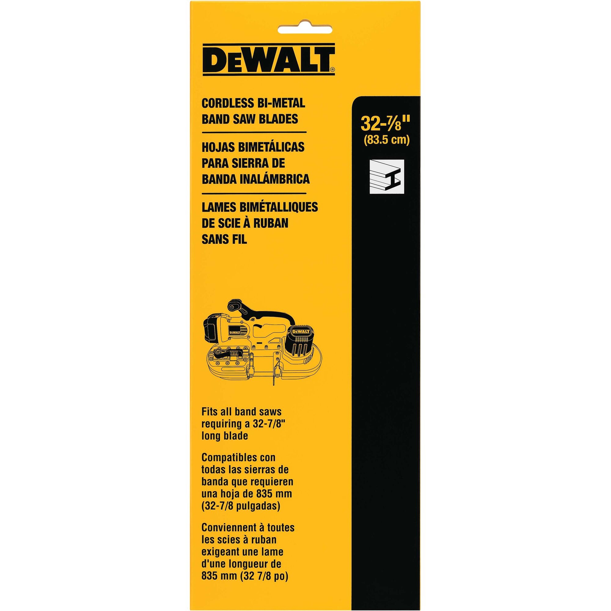 DeWalt DW3983C 18 TPI Portable Band Saw Blade 3 Pack