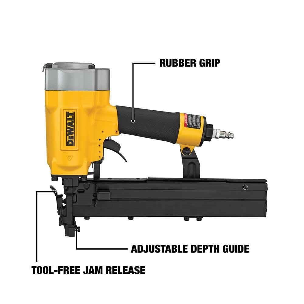 Dewalt DW451S2 16Ga 2In Wide Crown Lathing Stapler Walmart