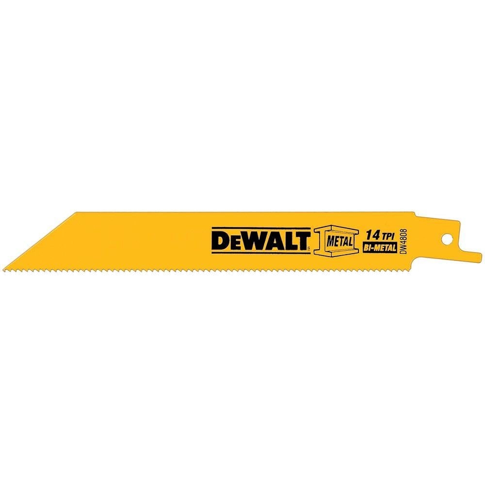 DeWalt DW4808 Bi Metal 14 TPI Reciprocating Saw Blade 6