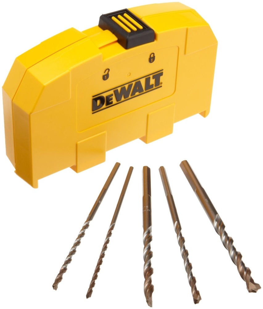 DeWALT DW5205 5 Piece Premium Percussion Masonry Drill Bit Set With Case At Sutherlands