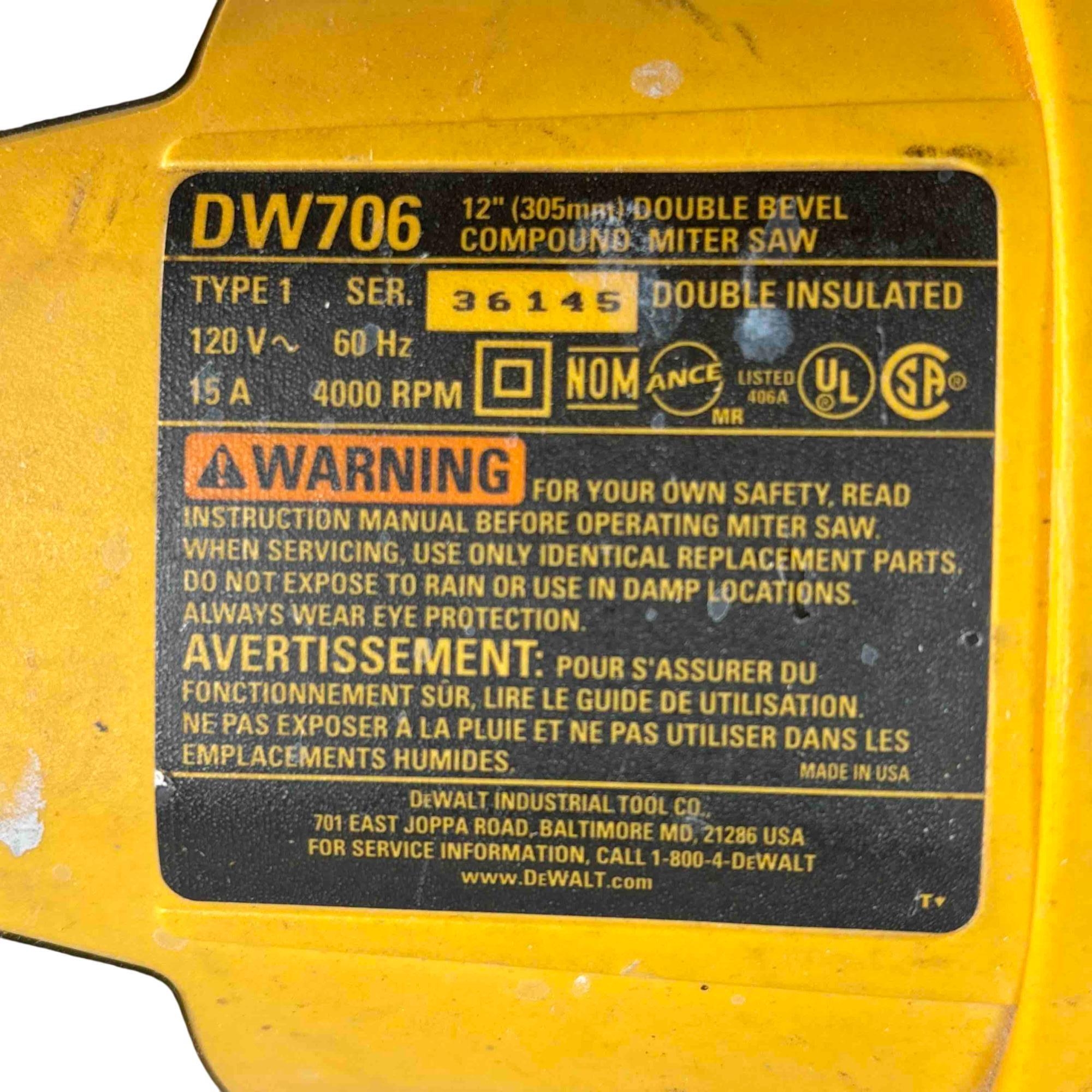 DeWalt DW706 12