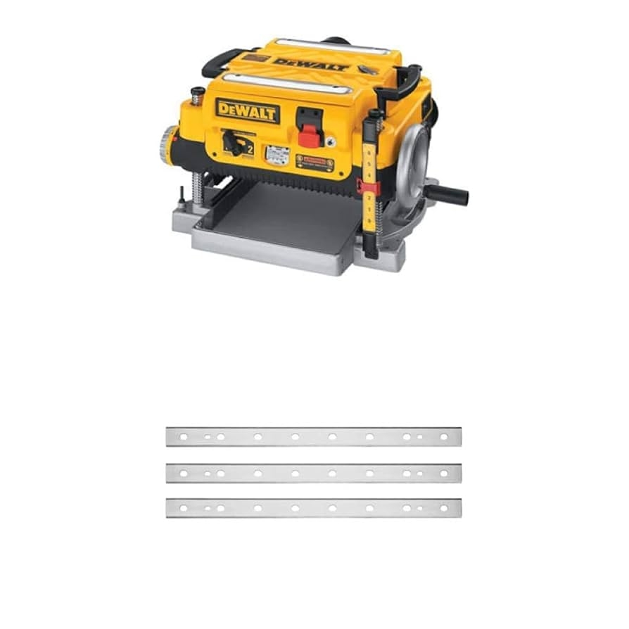 DEWALT DW735 13 Inch Two Speed Thickness Planer With DEWALT DW7352 Replaceable Knives For DW735 13 Inch Planer Amazon
