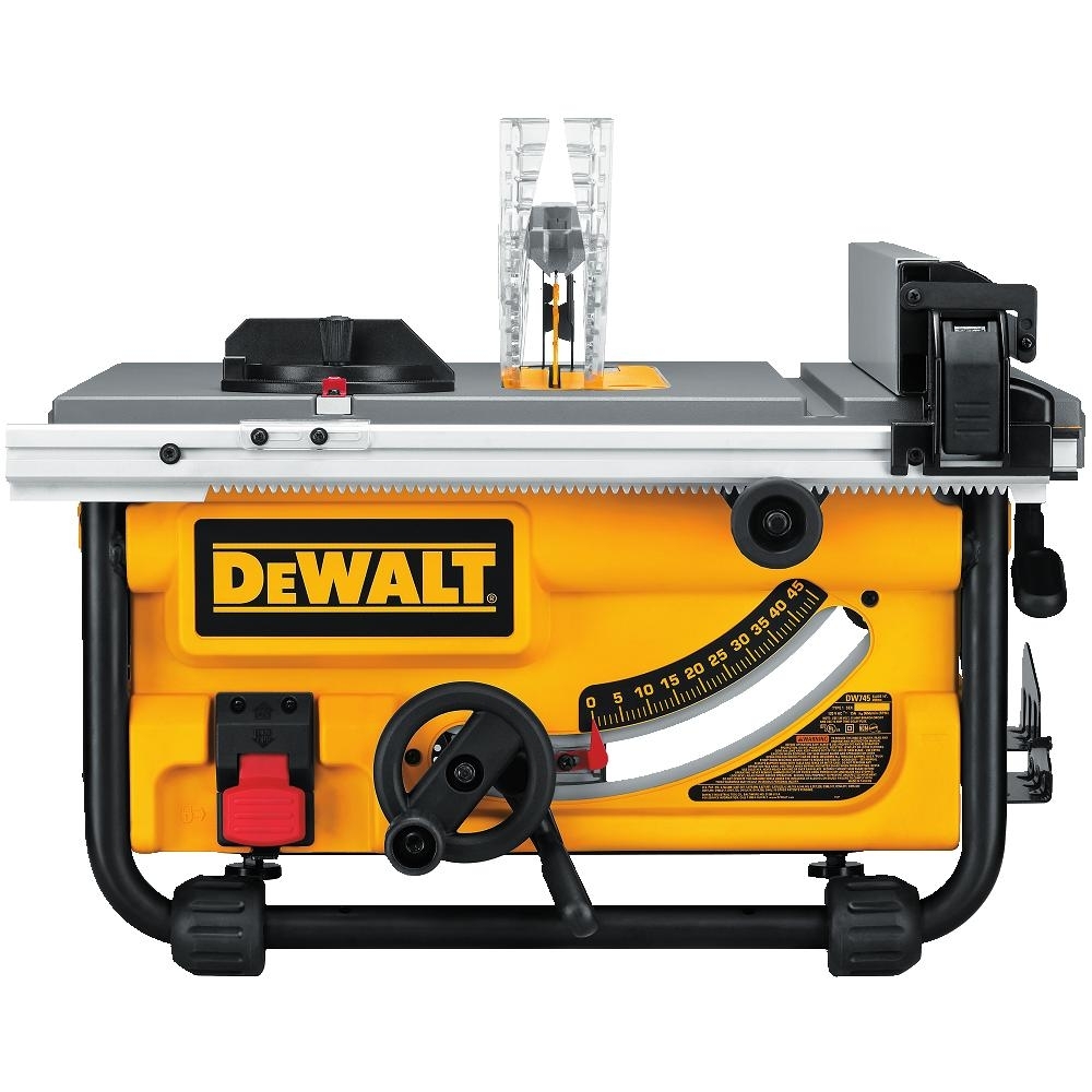 DeWalt DW745 Compact Job Site Table Saw With Site Pro Modular Guarding System 10 