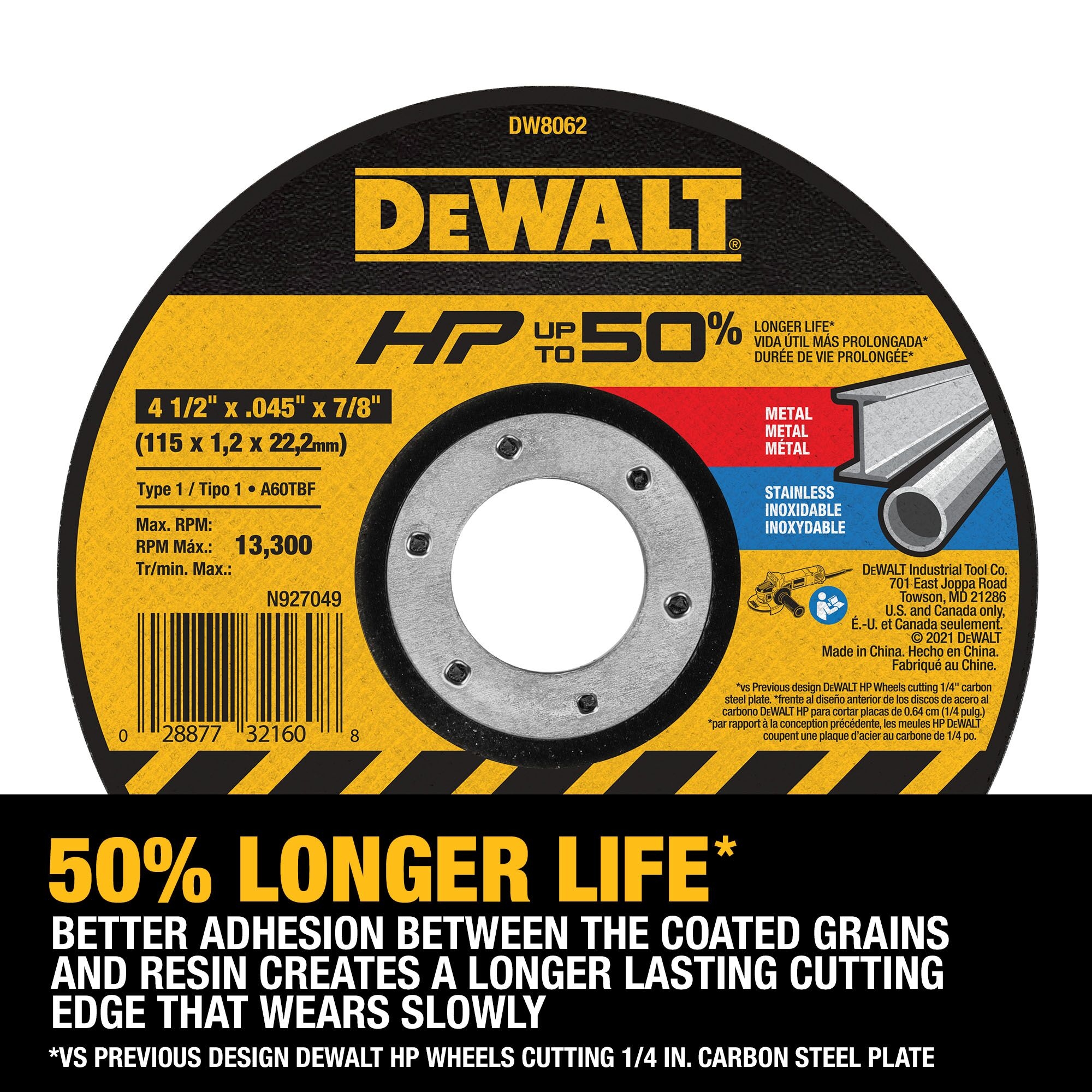 DeWalt DW8062 Cutting Wheel