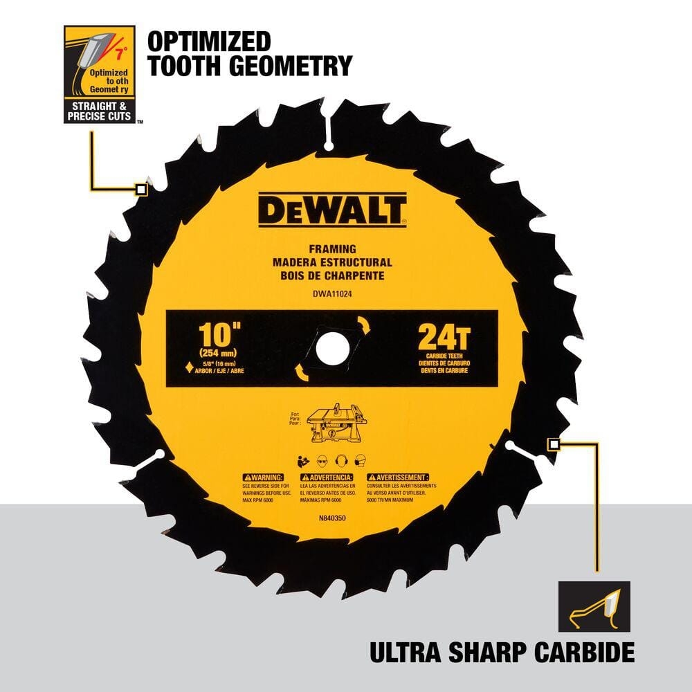 dewalt table saw blade