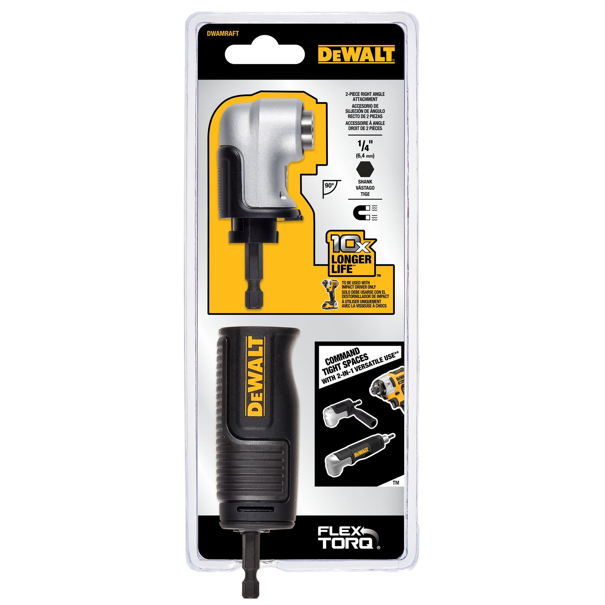 DeWalt DWAMRAFT 2 in 1 Modular Right Angle Drill Attachment
