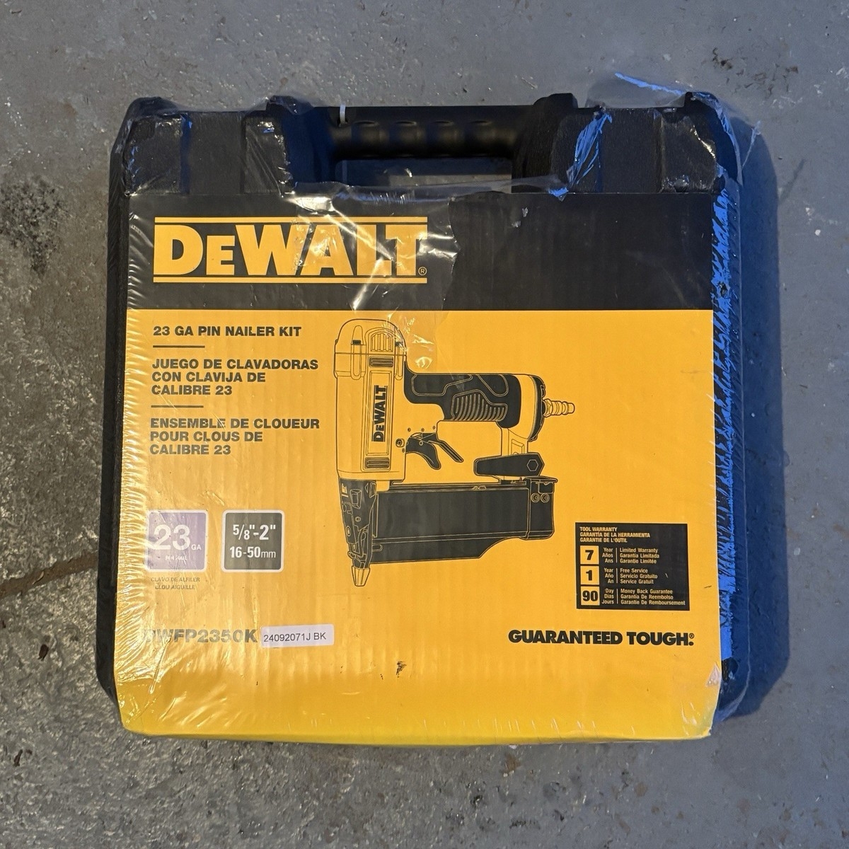 23ga pin nailer dewalt