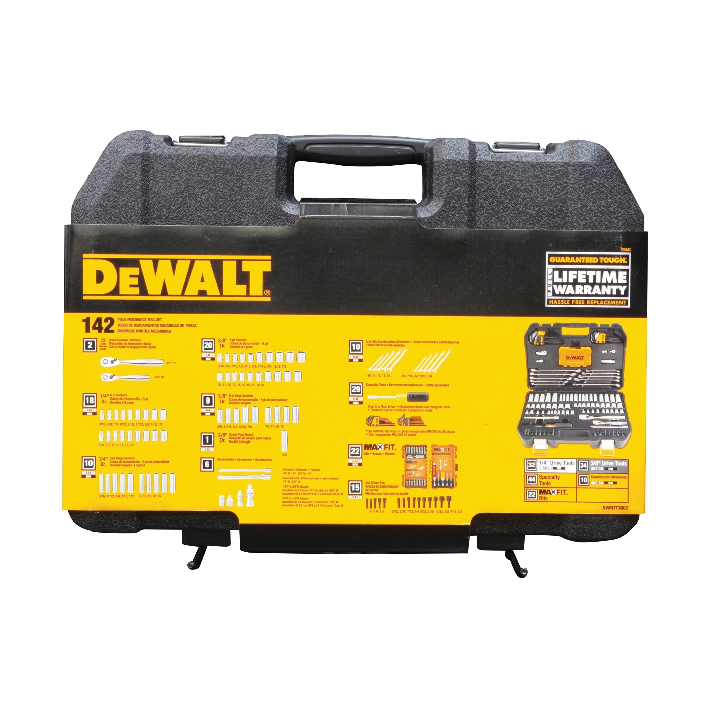 DeWalt DWMT73802 142 Piece Mechanics Tool Set