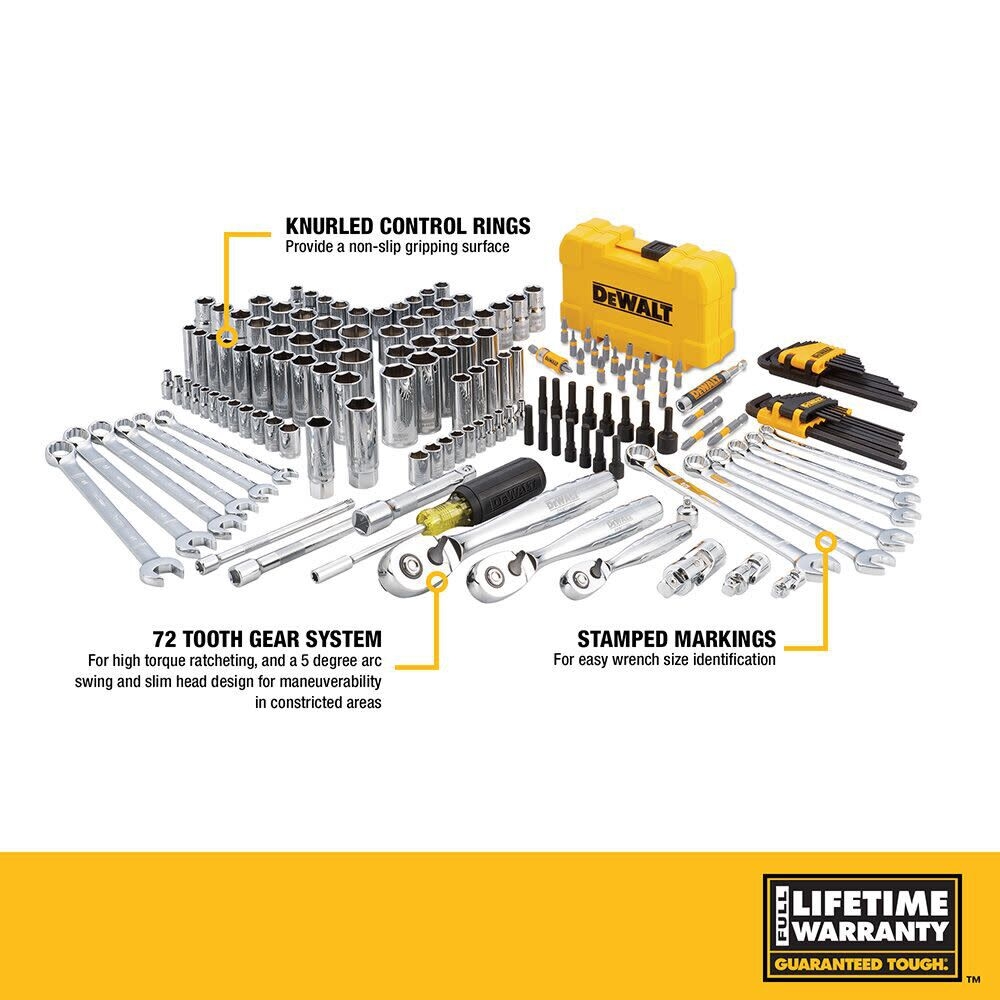 dewalt 168 piece mechanics tools set