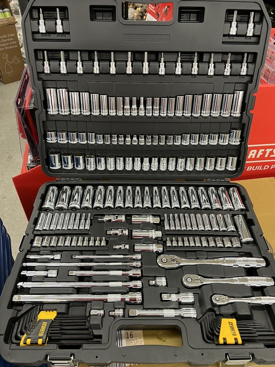 DEWALT DWMT75049 192 Piece Mechanics Tool Set SAE U0026 Metric 
