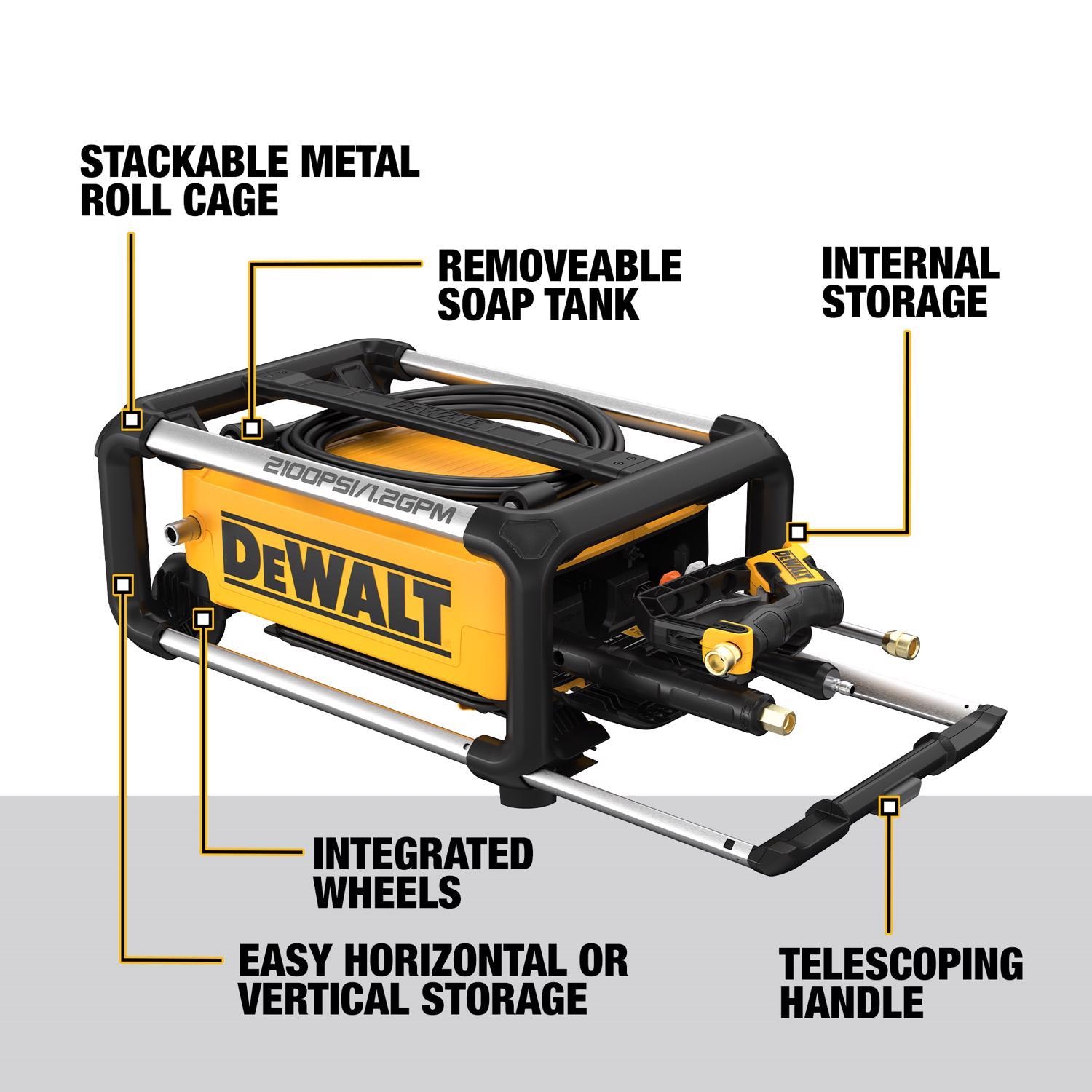 DeWalt DWPW2100 OEM Branded 2100 Psi Electric 1 2 Gpm Pressure Washer Stine Home Yard The Family You Can Build Around 