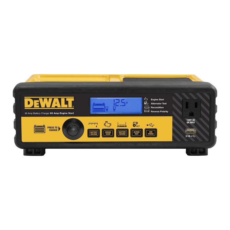 DeWALT DXAEC801B DXAEC801BCA 30A Bench Battery Charger With 80A 