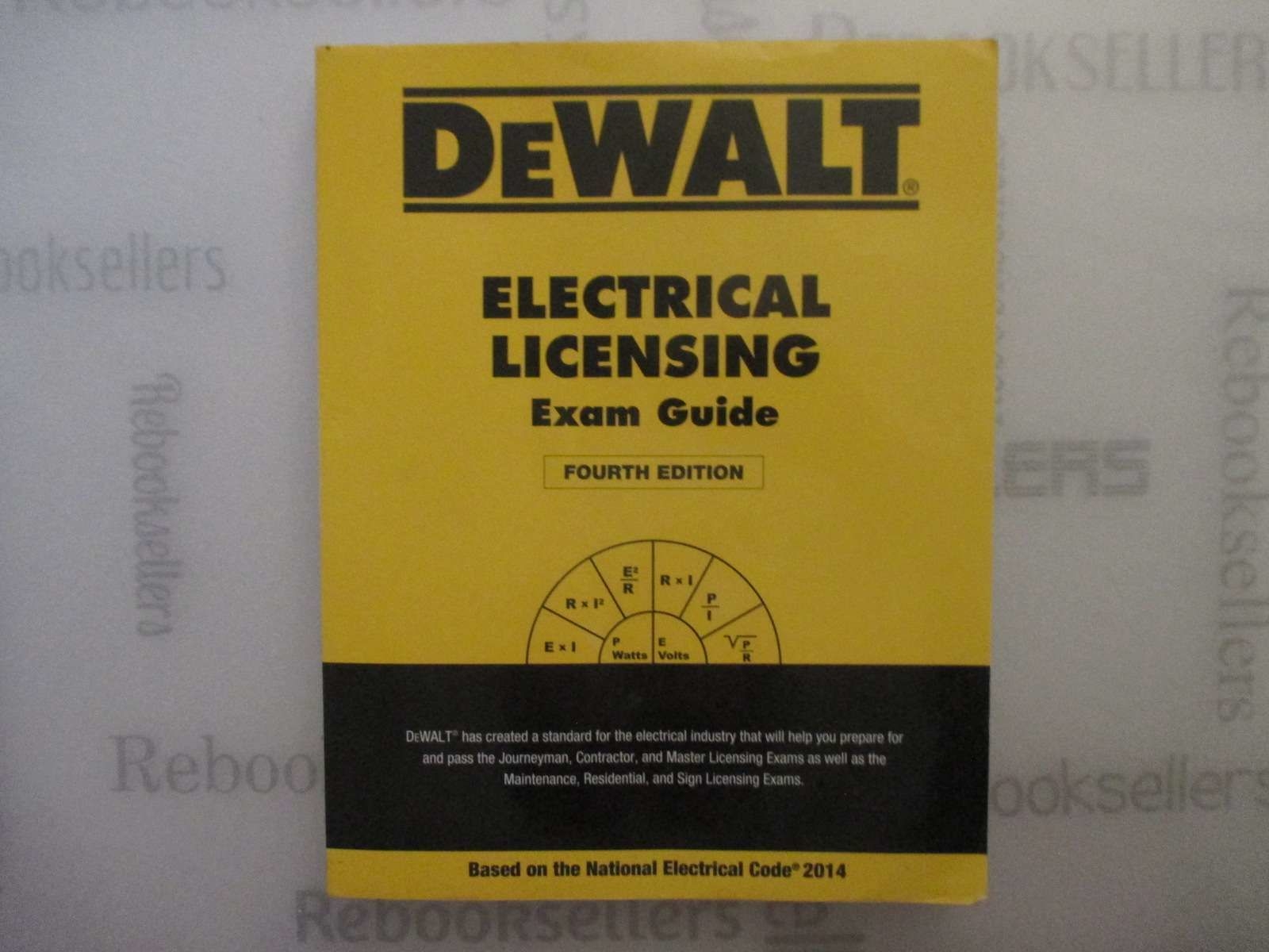 Dewalt Electrical Licensing Exam Guide Based On The NEC 2014 Book 