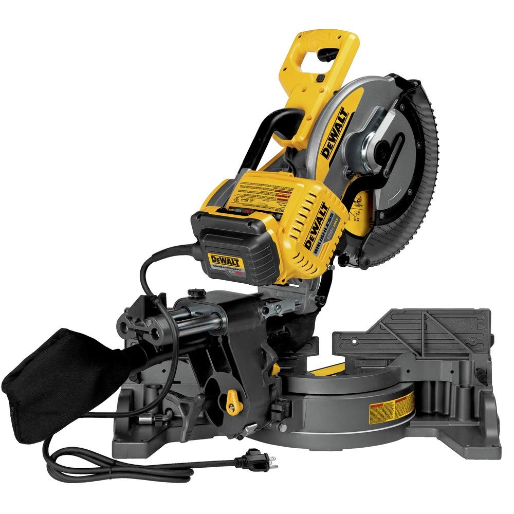DEWALT FLEXVOLT 120V MAX Miter Saw 12 Inch Double Bevel Compound Sliding Tool Adapter Only DHS790AB Amazon