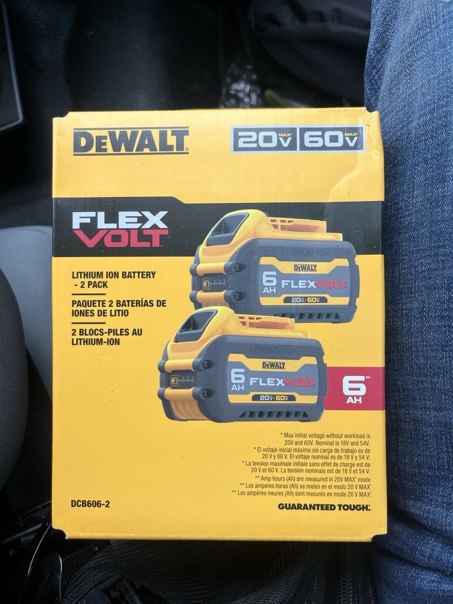 DeWalt Flexvolt 20 60V MAX Battery Pack Pack Of 2 u200eDCB606 2 For Sale Online EBay