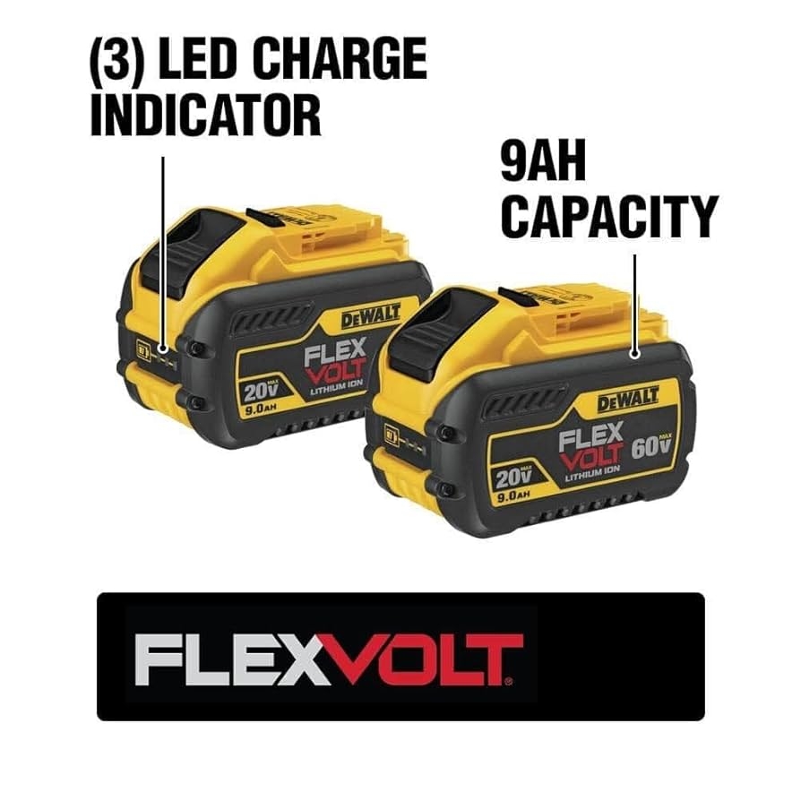 DEWALT FLEXVOLT 20V 60V MAX Batteries 9 0 Ah 2 Pack DCB609 2 Amazon