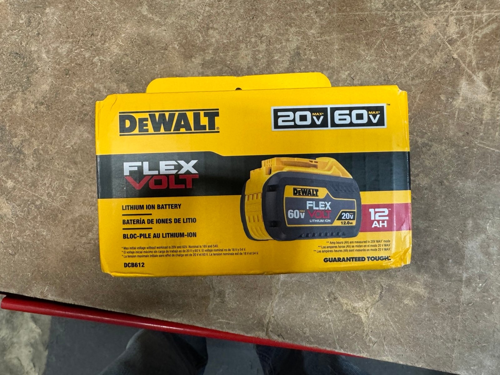 DEWALT FLEXVOLT 20V 60V MAX Battery 12 0 Ah DCB612 
