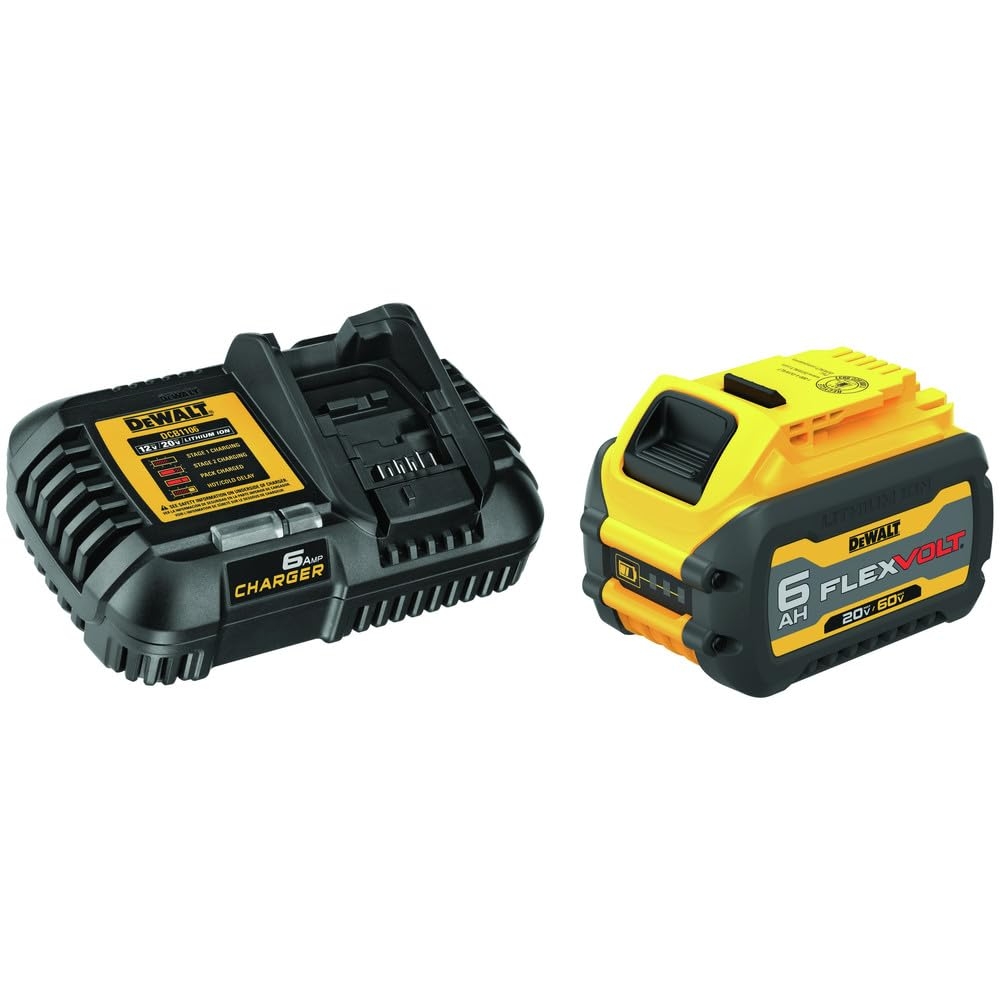 DEWALT FLEXVOLT 20V 60V MAX Battery And Charger Starter Kit Lithium Ion DCB606C Amazon