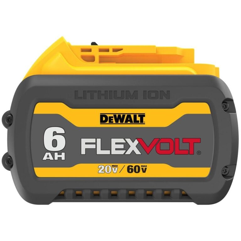 DEWALT FLEXVOLT 20V 60V MAX Lithium Ion 6 0Ah Battery Pack DCB606 The Home Depot
