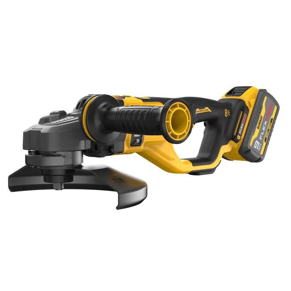 DEWALT FLEXVOLT 60 Volt Lithium Ion Cordless 7 In To 9 In Large Angle Grinder With 2 FLEXVOLT Battery Packs DCG460X2 The Home Depot