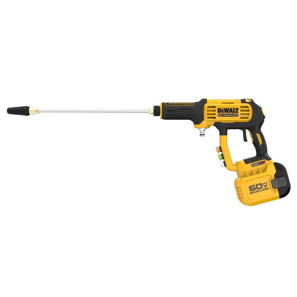 DEWALT FLEXVOLT 60V MAX 1000 PSI 1 0 GPM Cold Water Cordless Battery Power Cleaner Kit W 1 FLEXVOLT 3 Ah Battery And Charger DCPW1000X1 The Home Depot