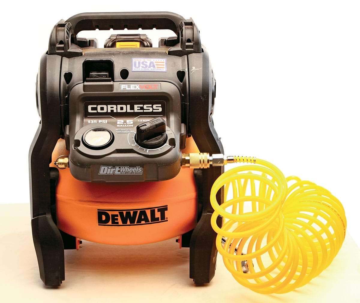 dewalt cordless air compressor