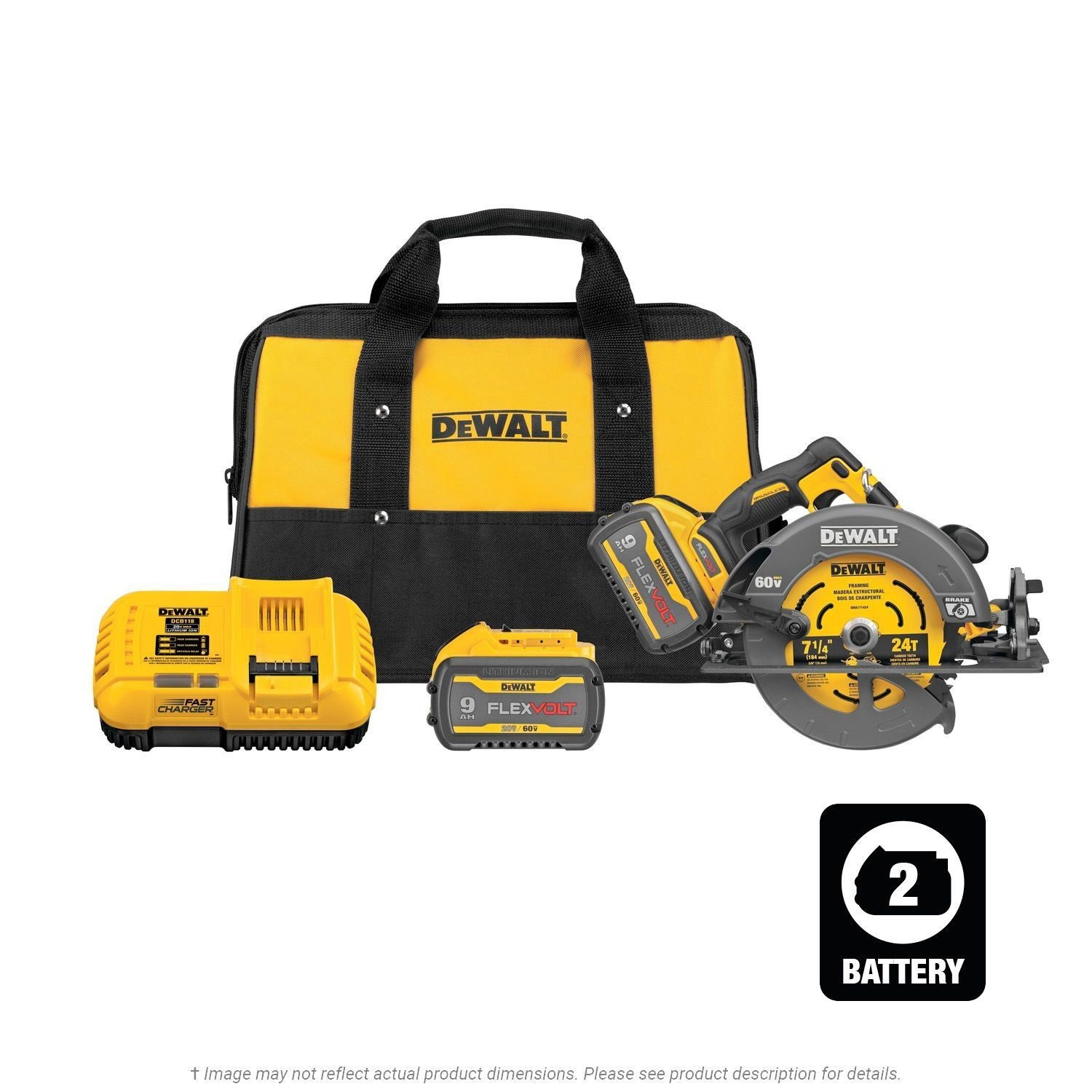 DeWalt FLEXVOLT 60V MAX Brushless 7 1 4