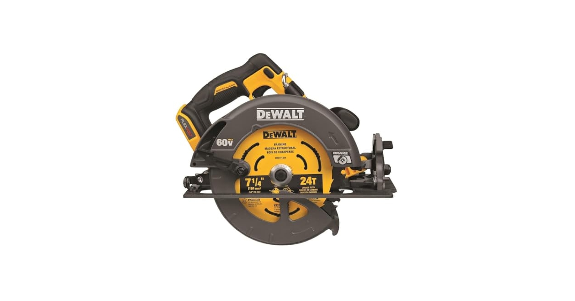 DEWALT FLEXVOLT 60V MAX Circular Saw With Brake 7 1 4 Inch Tool 