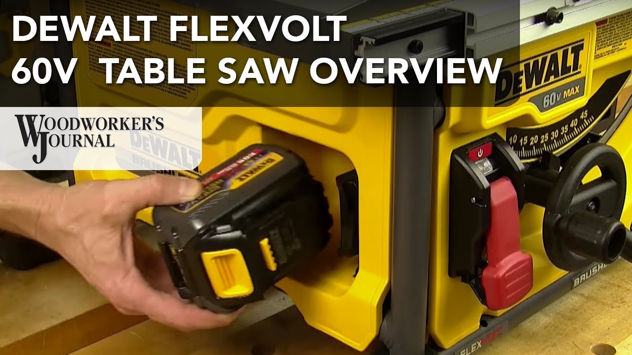 DeWALT FLEXVOLT 60V MAX Table Saw Features Overview YouTube
