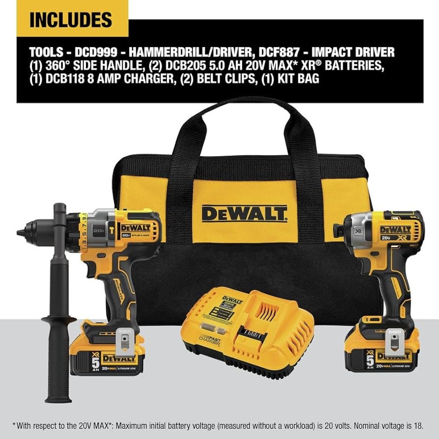 dewalt hammer drill and impact set