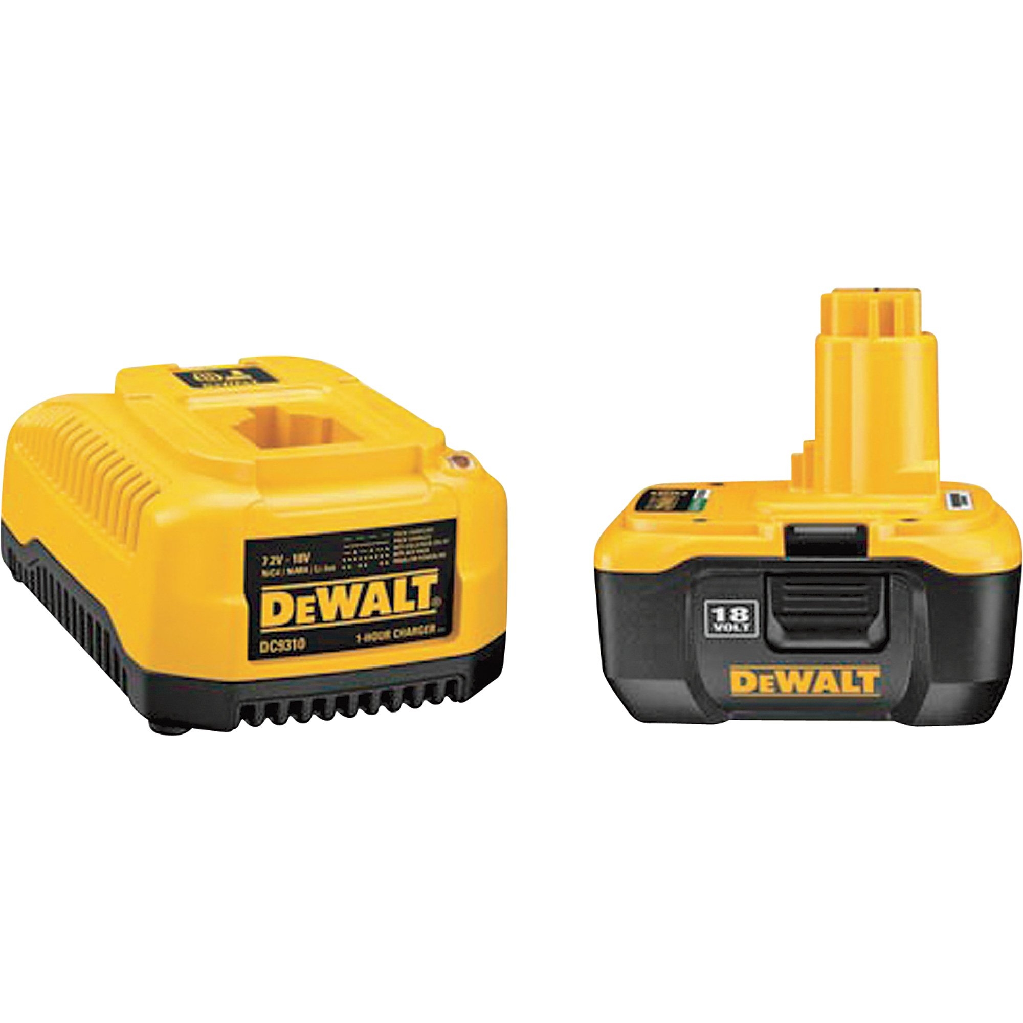 DEWALT Heavy Duty 1 Hour Charger And 18V Battery Pack With NANO Technology Model DC9180C Northern Tool