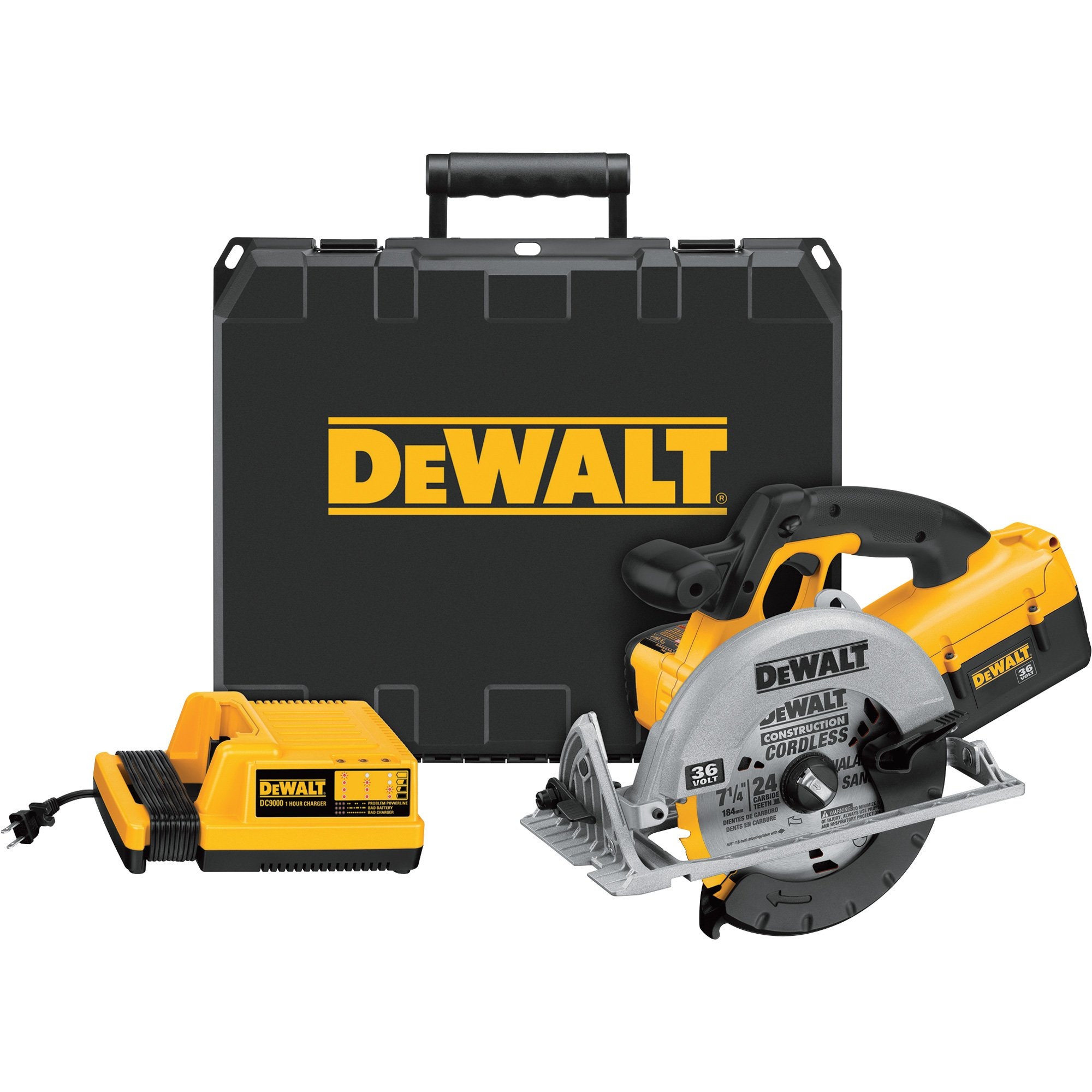DEWALT Heavy Duty Cordless Circular Saw Kit 36V 7 1 4in Model DC300K Northern Tool