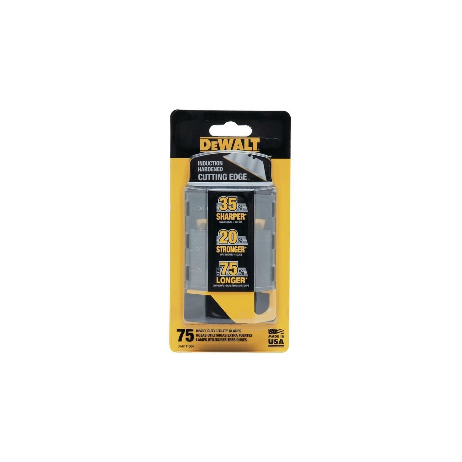 DeWalt Heavy Duty Utility Blade 75 Pack