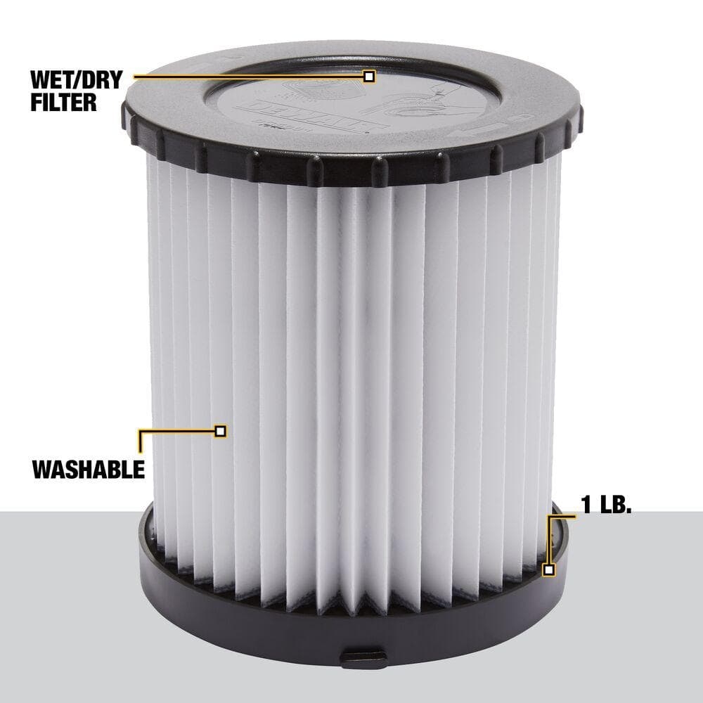 DEWALT HEPA Replacement Filter For DC500 Wet Dry Vacuum DC5001H The Home Depot