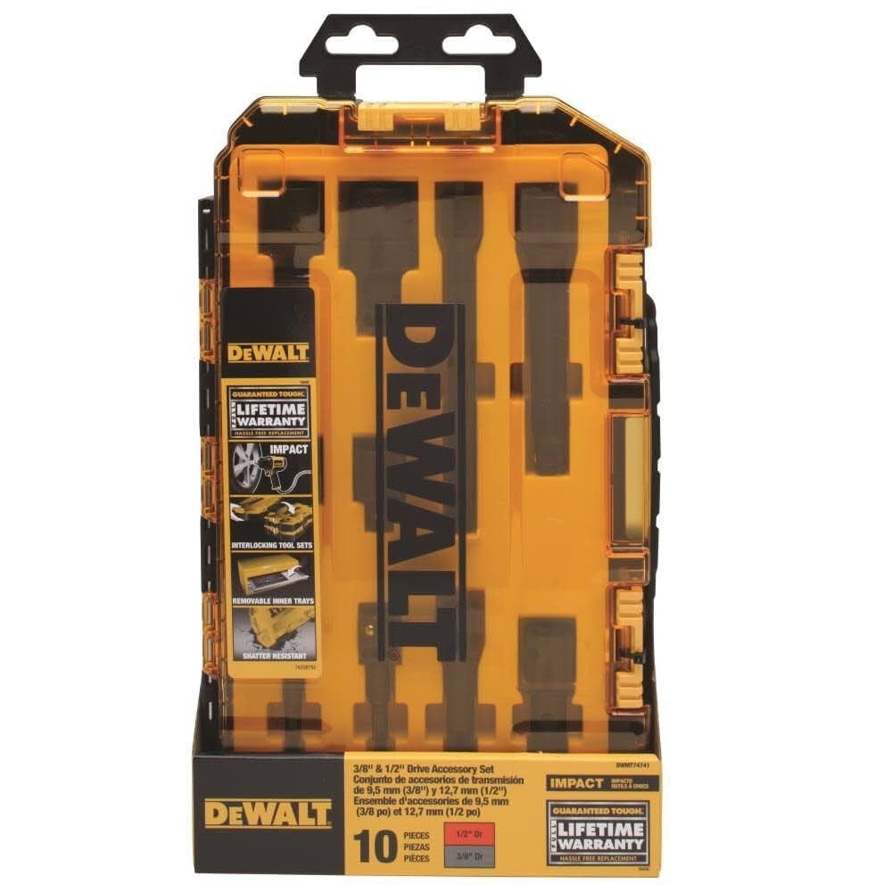 DEWALT Impact Driver Socket Set With Impact Extensions And Drill 