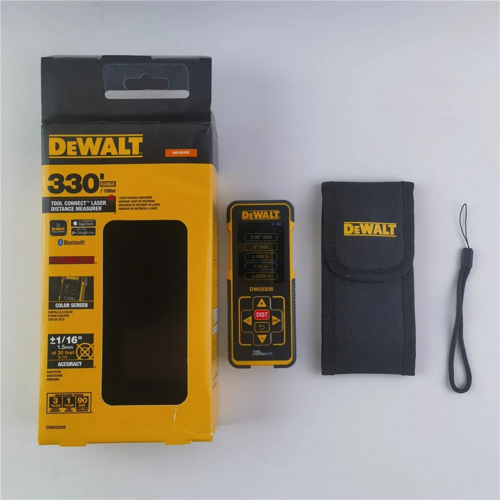 DEWALT Laser Rangefinder DW0330S Laser Distance Meter 330 Feet 