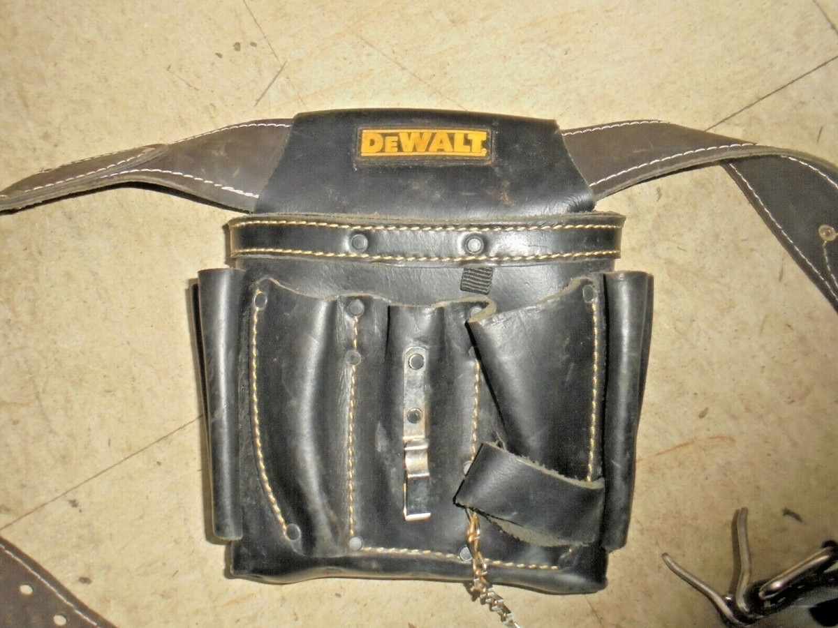 dewalt leather tool belt