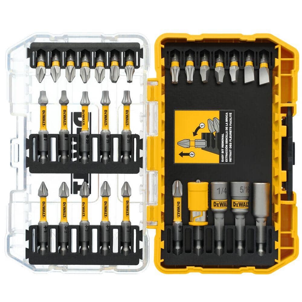 DeWalt Maxfit Ultra 1 4 In Hex Steel Screwdriving Bit Set 30 Piece 