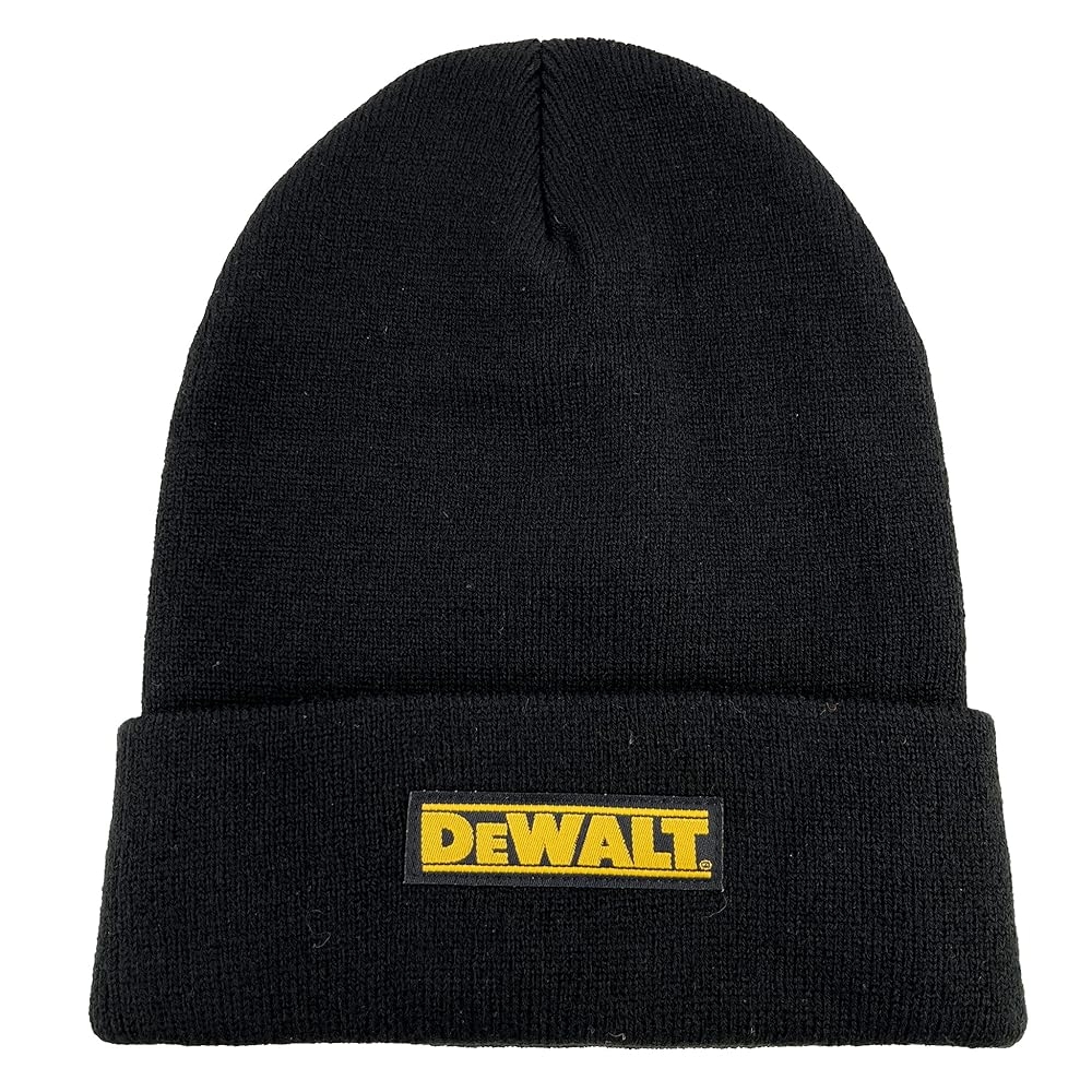 DEWALT Men s Extended Beanie Black At Amazon Men s Clothing Store