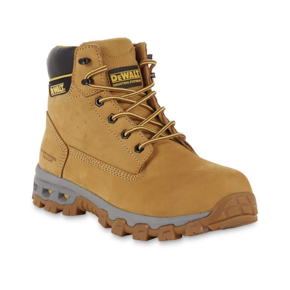 DEWALT Men s Halogen 6 Work Boots Steel Toe Wheat Size 10 5 M DXWP84354M WHT 10 5 The Home Depot