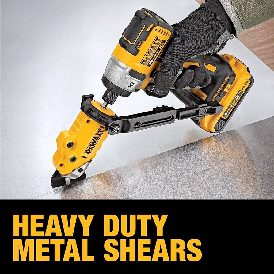 DEWALT Metal Shear Cutter Drill Attachment Impact Ready 360 