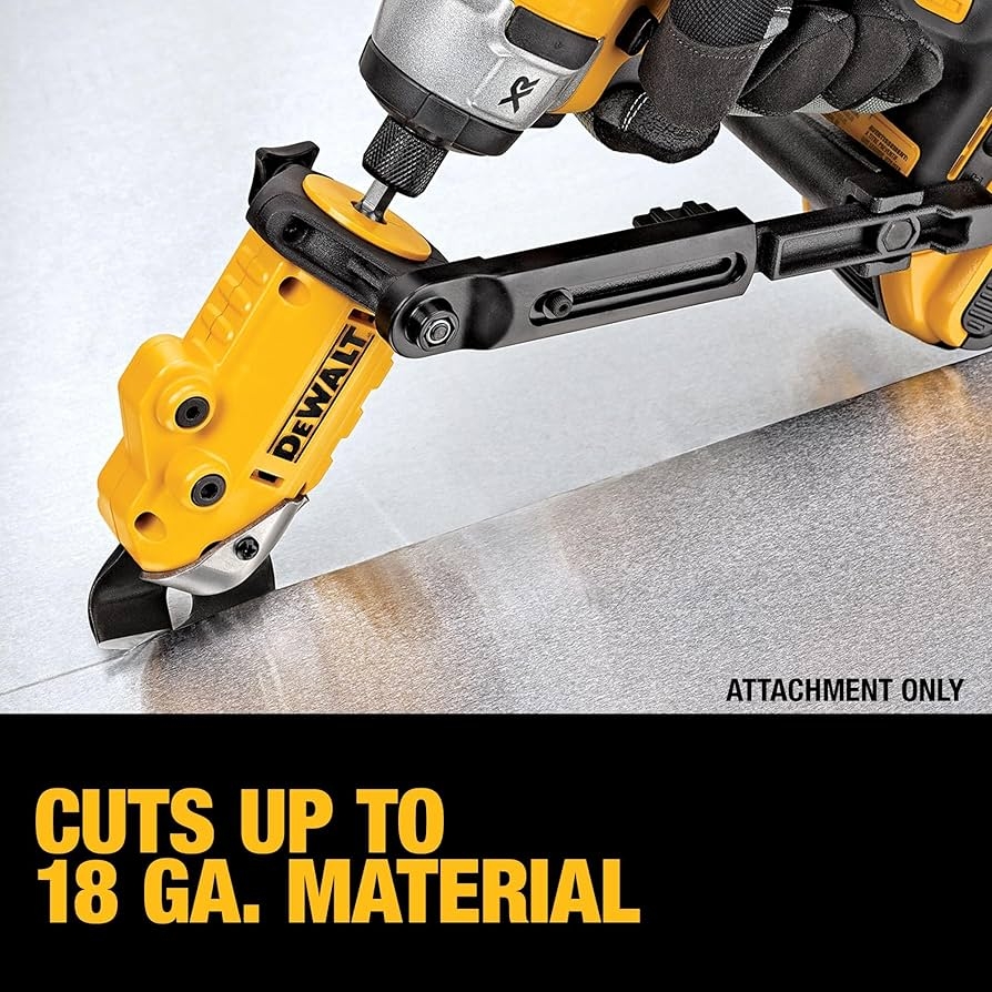 DEWALT Metal Shear Cutter Drill Attachment Impact Ready 360 