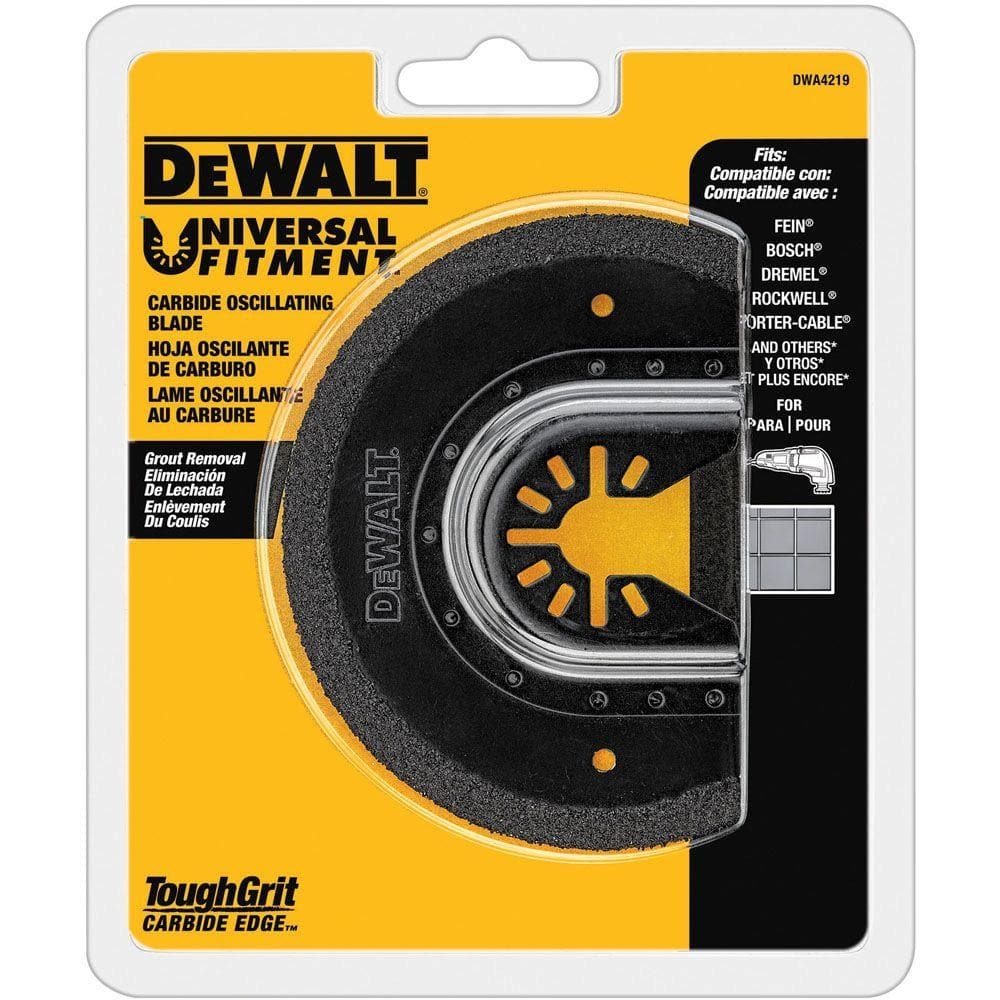 DEWALT Oscillating Carbide Grout Removal Blade DWA4219 The Home Depot