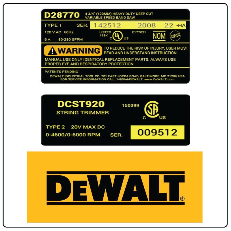 Dewalt Parts By Equipment PartsTree