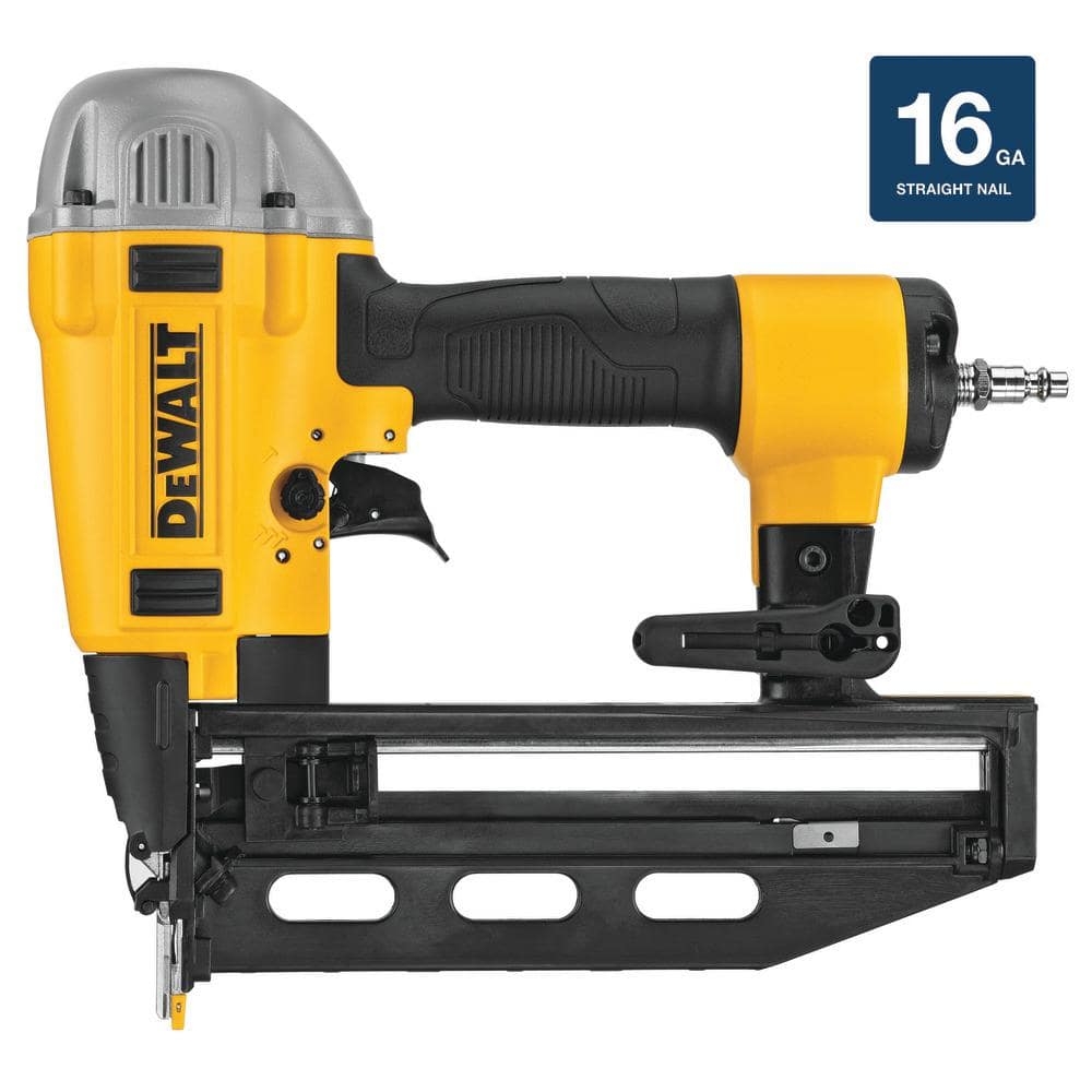 DEWALT Pneumatic 16 Gauge 2 1 2 In Corded Finishing Nailer DWFP71917 The Home Depot