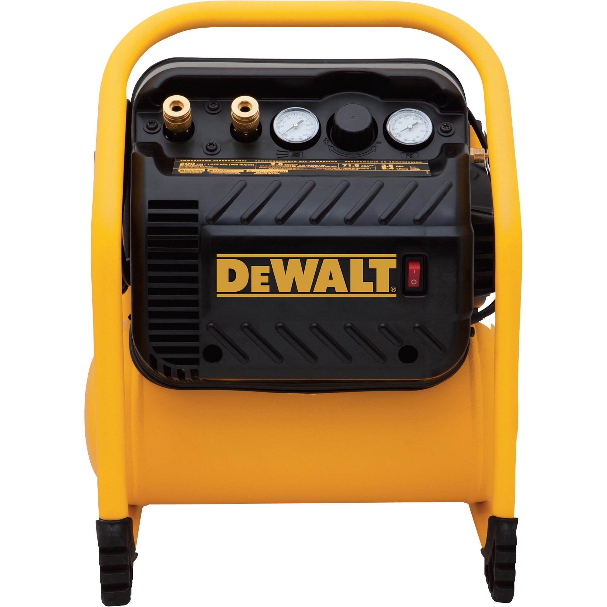DEWALT Portable Electric Air Compressor 1 1 HP 2 5 Gallon 3 0 CFM Model DWFP55130 Northern Tool
