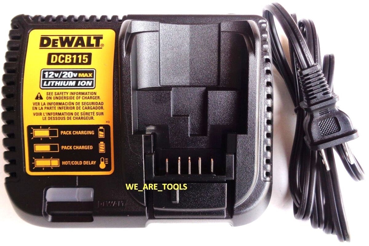 Dewalt RAPID DCB115 12 20V MAX FAST Battery Charger Fr Drill 20 Volt