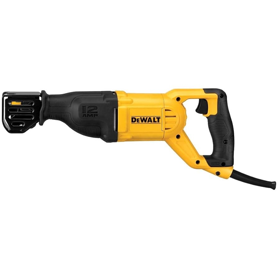 DEWALT Reciprocating Saw 12 Amp 2 900 RPM 4 Position Blade Clamp Variable Speed Trigger Corded DWE305 Amazon